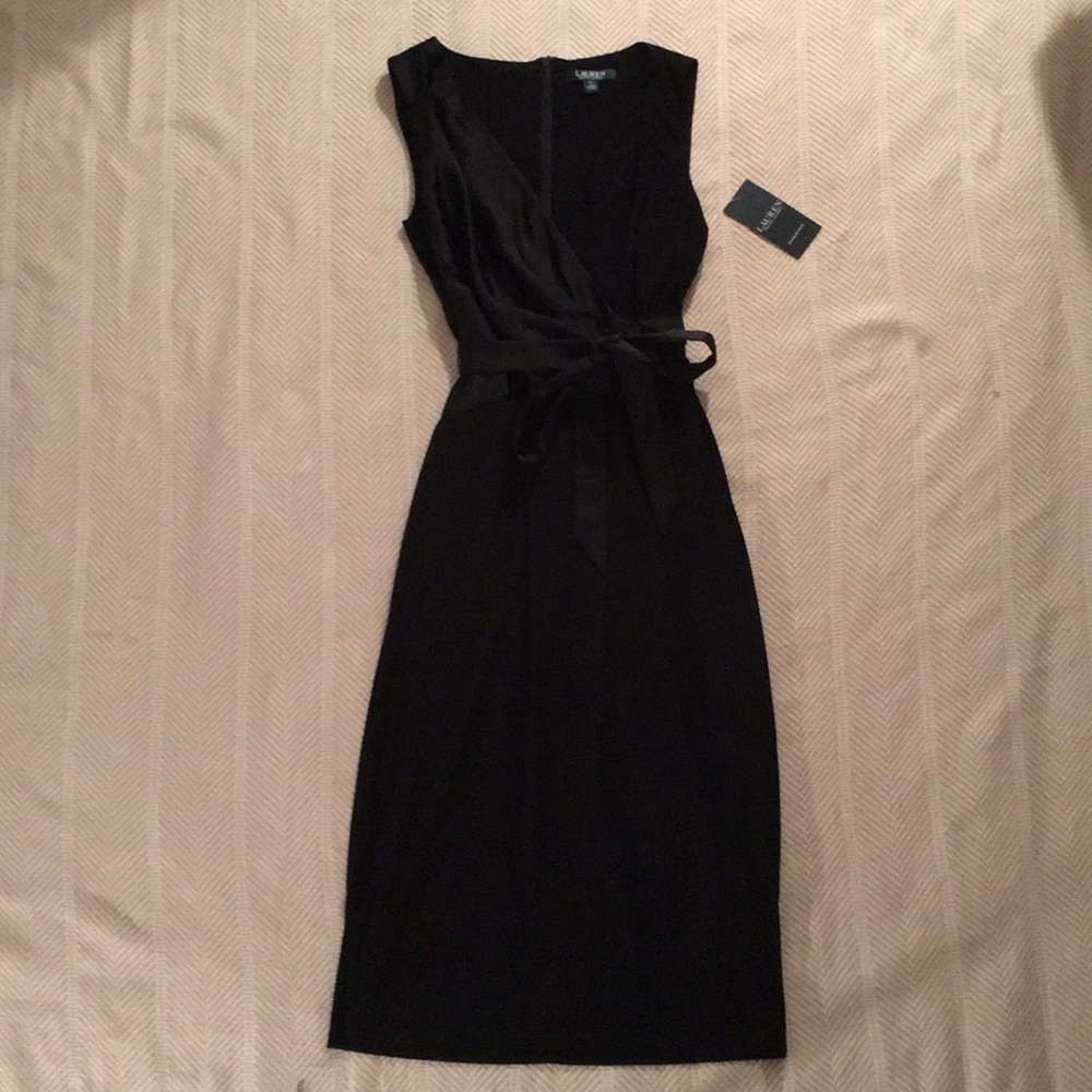 Lauren Ralph Lauren Black evening midi dress
